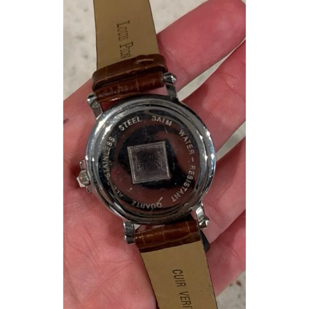 louis pion‎ cuir veitable watch